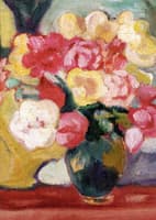 Vase of Rose, Green Pitcher