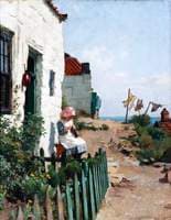At the Cottage Door