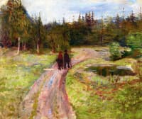 Two People on the Way to the Forest