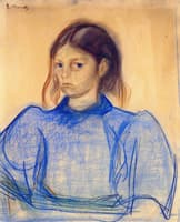 Young Woman in Blue