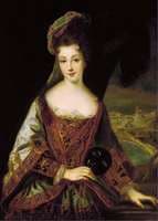 Louise Hippolyte Grimaldi with a view overlooking Monaco