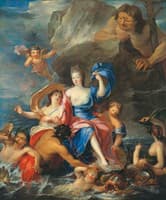 Portrait of Mademoiselle de Blois as Galatea Triumphant