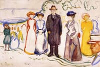 Jonas Lie with His Family