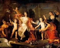 The Duchess of Burgundy with her two sons, the Dukes of Brittany and Anjou