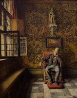 The man in the chair