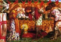 How Sir Galahad, Sir Bors, and Sir Percival were fed with the Sanc Grael; But Sir Percival's Sister Died by the Way