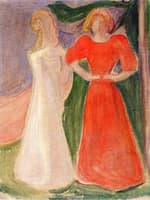 Two Young Women in Red and White (The Reinhardt Frieze)