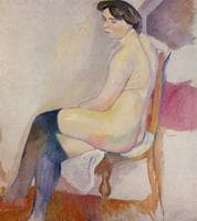 Seated Nude with Black Stockings