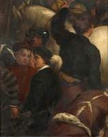 A Group of Soldiers with a Grey Horse (after Bassano)