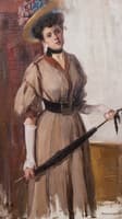 Woman with Umbrella