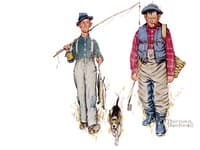 Two Old Men and Dog