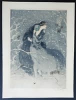 Young Beauty in a Winter Forest