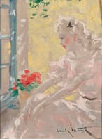 Young Lady with a Bouquet