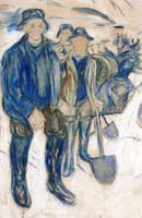 Workers in Snow