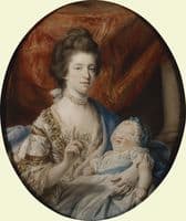 Queen Charlotte with Charlotte, Princess Royal