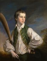 Charles Collyer as a Boy, with a Cricket Bat