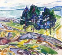 Pine Trees by the Sea