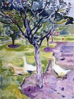 Geese in the Garden