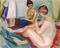 Two Seated Nudes