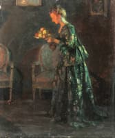 Woman Serving Fruit