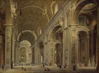 Interior of St Peter's in Rome