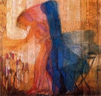 Woman Cutting Flowers I