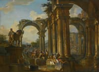 Architectural Capriccio with Figures