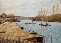 The Seine at Port-Marly, Sandpiles