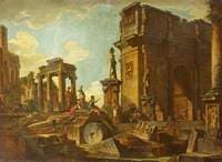 Classical Ruins with the Arch of Constantine