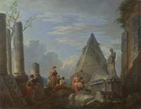Roman Ruins with Figures