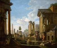 Roman Ruins and Figures