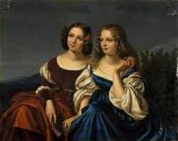 Two Young Ladies in a Landscape
