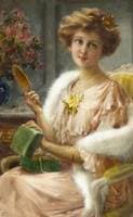 A young lady with a mirror