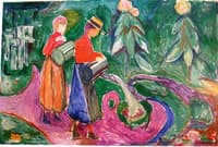 Girls Watering Flowers (The Freia Frieze IV)