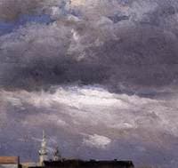 Cloud Study, Thunder Clouds over the Palace Tower at Dresden