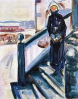 Woman on the Veranda Stairs