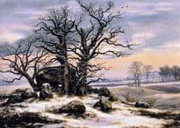 Megalith Grave near Vordingborg in Winter