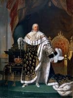 Portrait of Louis XVIII in coronation robes