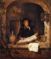 An Old Woman with a Book
