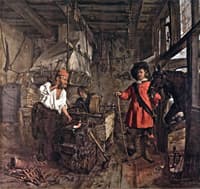 The Interior of a Smithy
