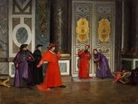 Cardinals in the Hall of the Vatican