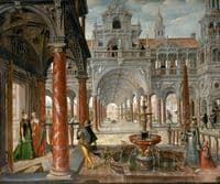 Palace with distinguished visitors