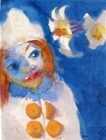 Pierrot and White Lilies