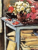 Interior with Bouquet and Books