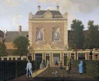 The town garden and coach house on Keizersgracht, Amsterdam