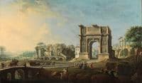 Visit of Queen Maria Amalia of Saxony at the Arch of Trajan in Benevento