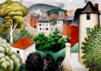 Landscape of Wooded Suburb