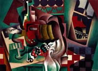 Still Life with Pumpkin and Bottle of Rum