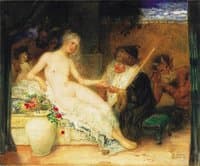 Young beauty and the fortune teller