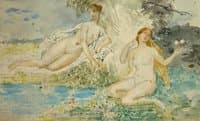 Two Nymphs by the Water